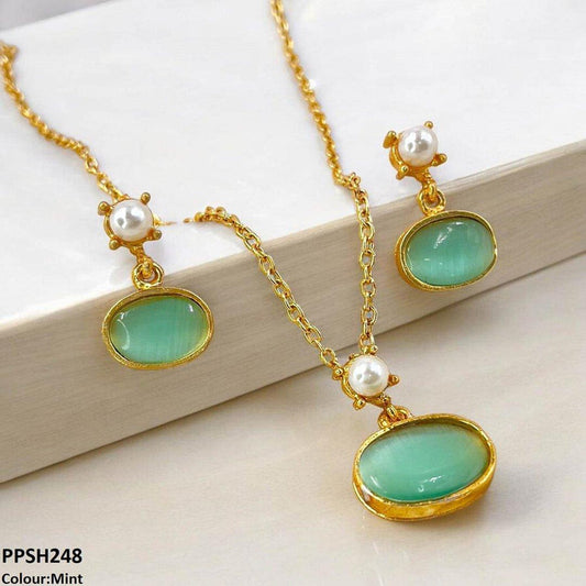 Oval Pendant Set