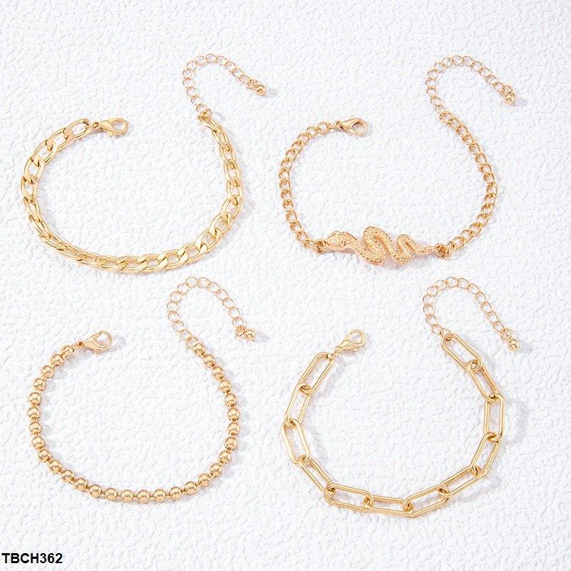 Snake 4 Chain Hand Bracelet