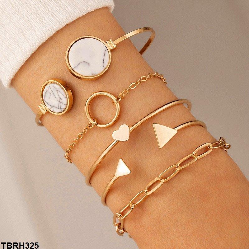Geometric Glam Bracelet Set